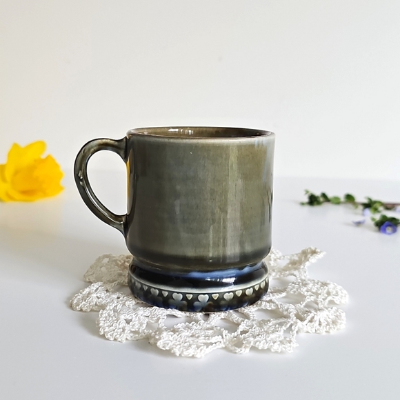 1960s Vintage Wade Pottery Irish Porcelain Hunting Scene Dog Mug Shamrock Trim - Picture 9 of 14